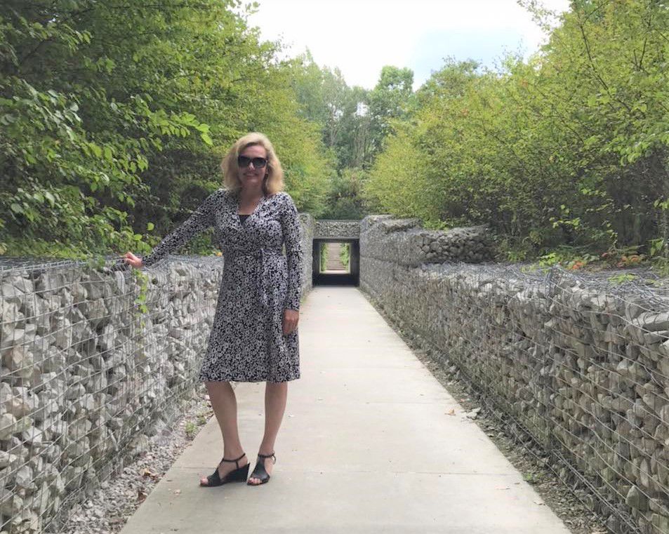 Amanda Kingsbury at 100 Acres Park in Newfields